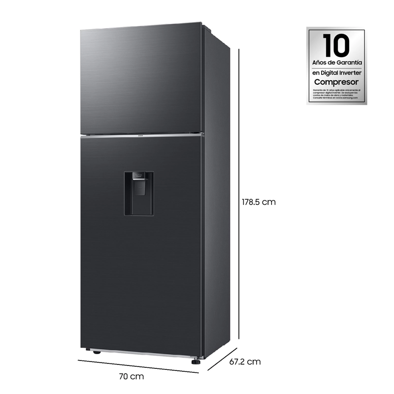 REFRIGERADOR SAMSUNG NO FROST TOP MOUNT FREEZER 407 L CON SPACE MAX - 5