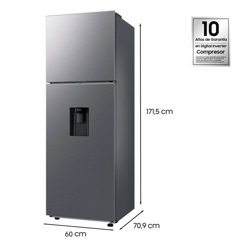 REFRIGERADOR TOP MOUNT FREEZER SAMSUNG 341L SPACE MAX RT35CG5540S9ZS - 3