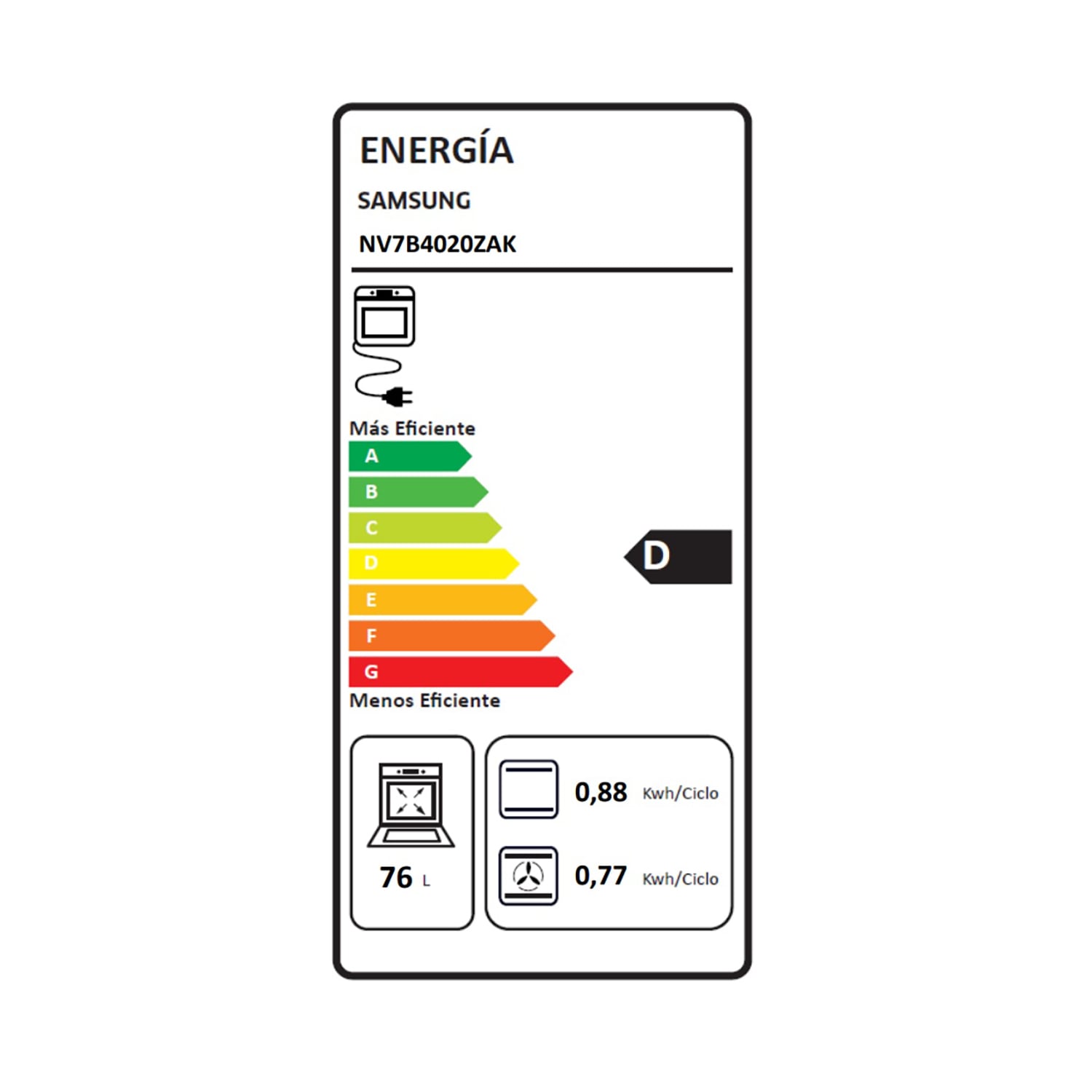 Horno Eléctrico Series 4 con conexión Wi-Fi color negro 76L Black - 10