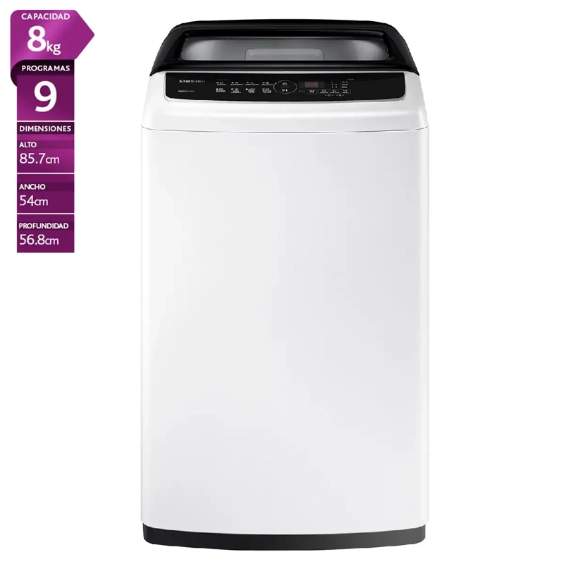 Lavadora de carga superior 8Kg con tecnología Digital Inverter - 1