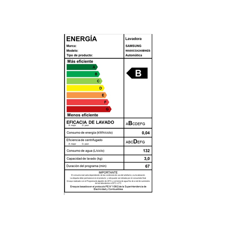 Lavadora de carga superior 8Kg con tecnología Digital Inverter - 10