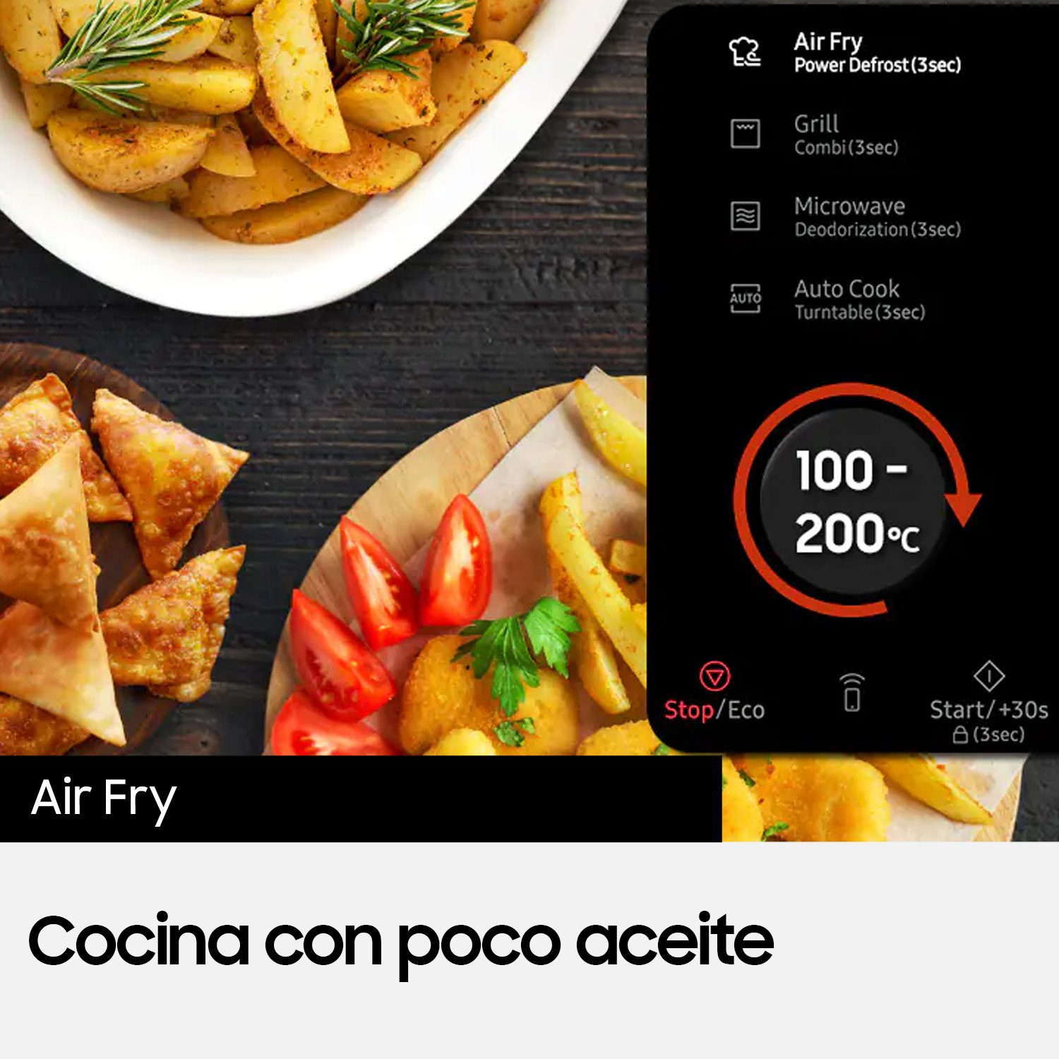 SAMSUNG HORNO MICROONDAS 32L CON AIR FRY - 8