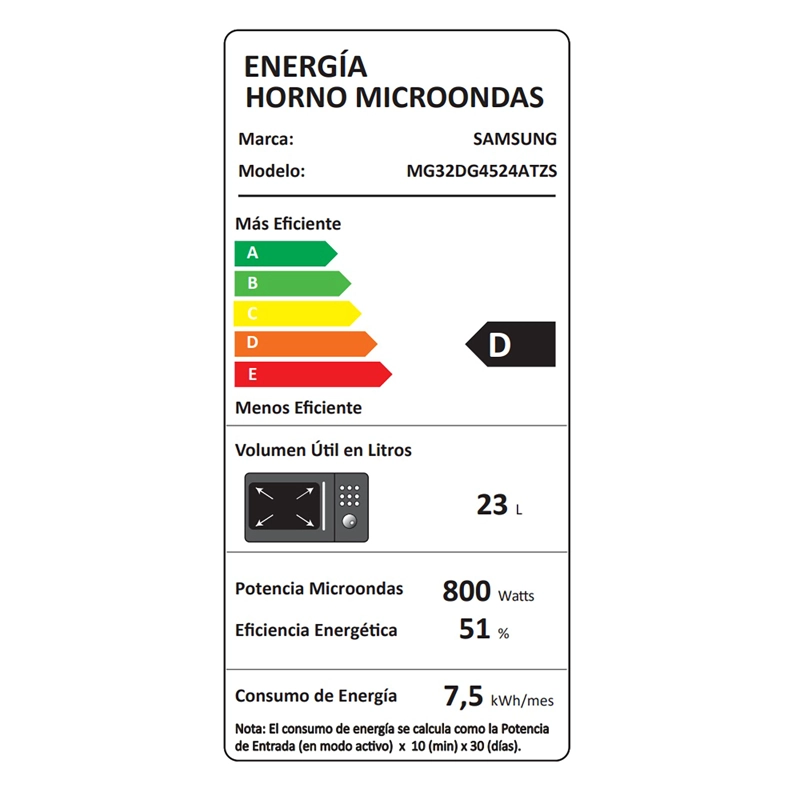 MICROONDAS SAMSUNG GRILL CON POWER DEFROST 32 LITROS - 3