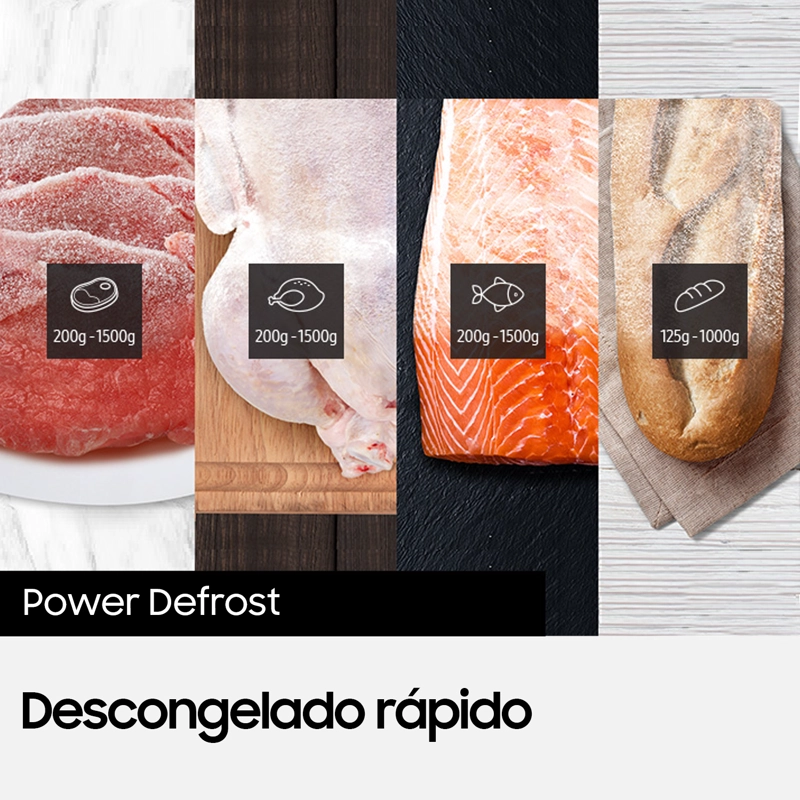 MICROONDAS SAMSUNG GRILL CON POWER DEFROST 32 LITROS - 8