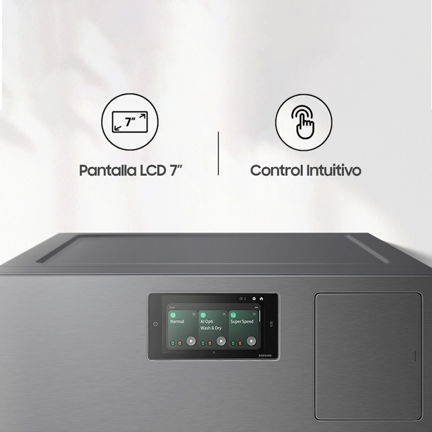 LAVADORA SECADORA SAMSUNG FRONTAL WD25DB8995BZZS BESPOKE AI 25 KG - 4