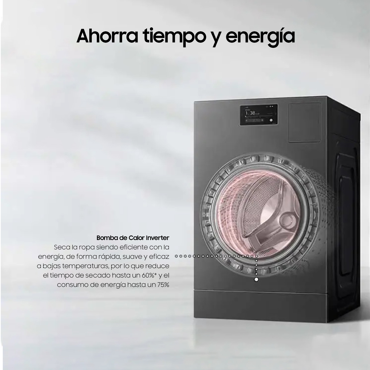 LAVADORA SECADORA SAMSUNG FRONTAL WD25DB8995BZZS BESPOKE AI 25 KG - 6