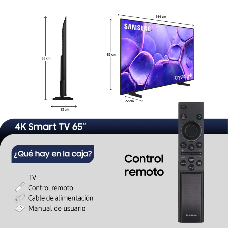 65" Crystal UHD U8000F 4K Smart TV (2025) - 2