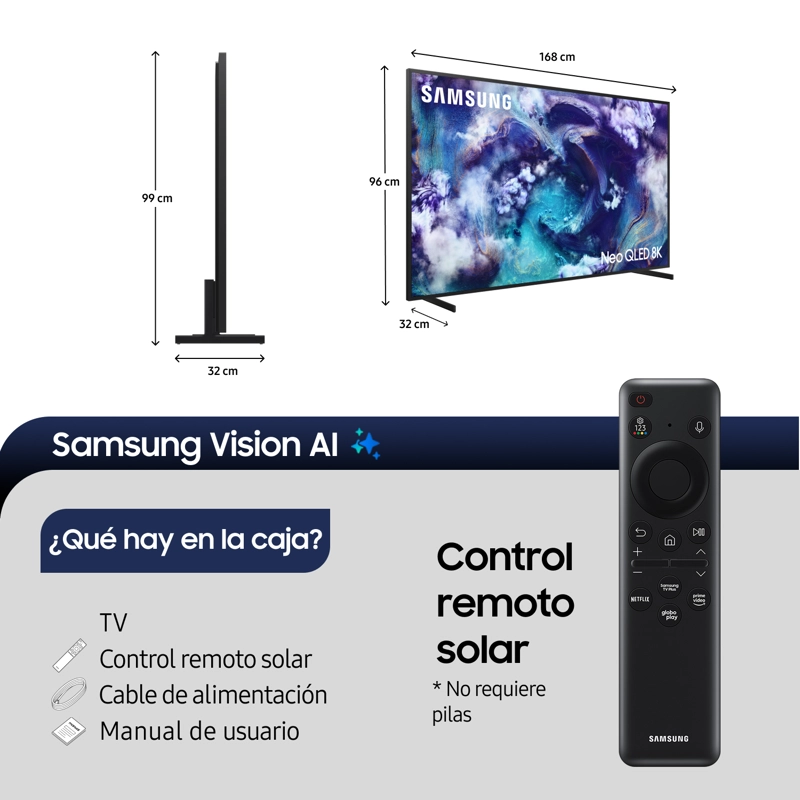 75" Neo QLED 8K QN900F Vision AI Smart TV (2025) - 2