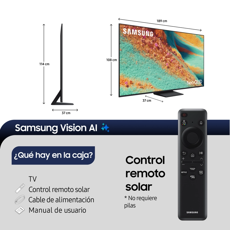 85" Neo QLED 4K QN85F Vision AI Smart TV (2025) - 2