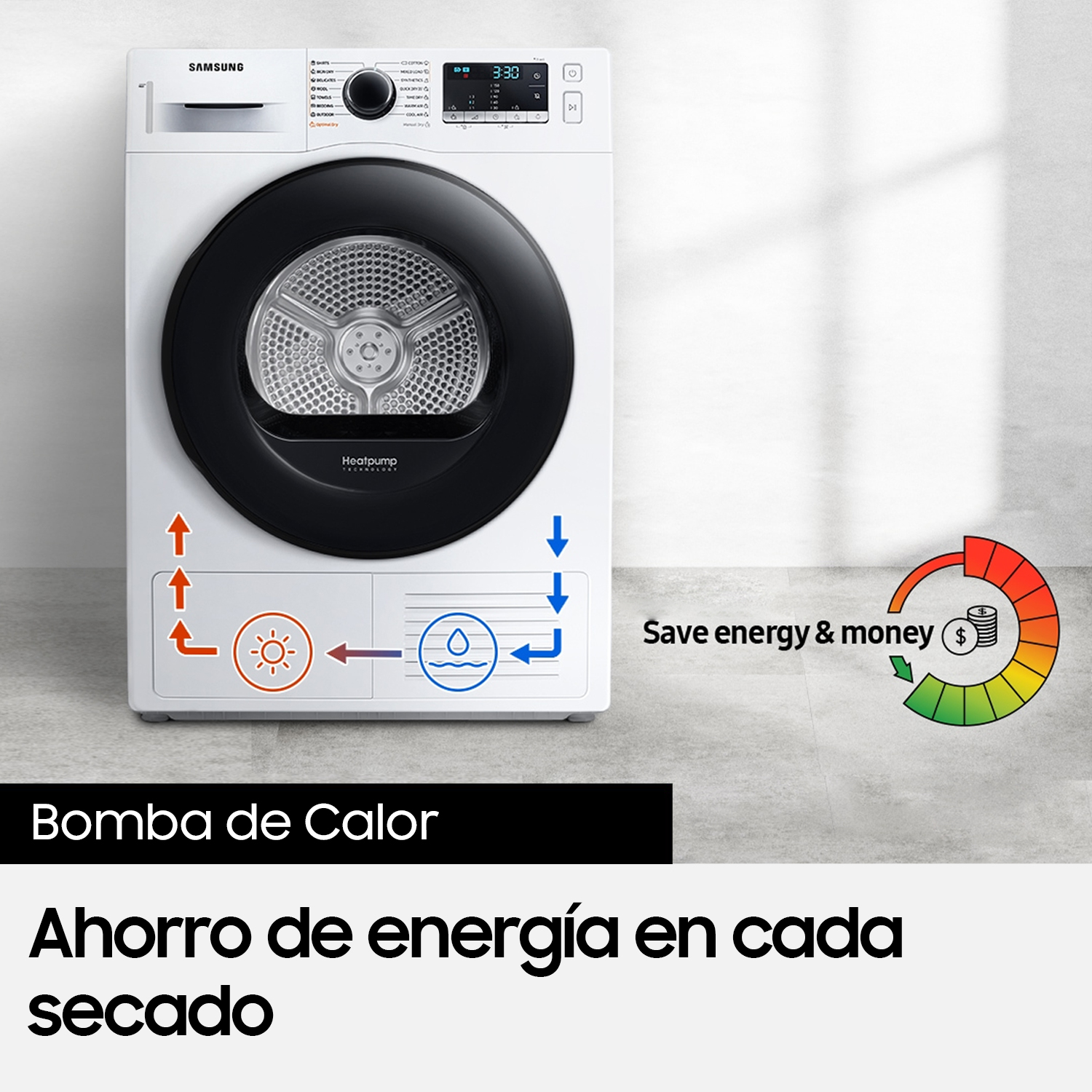 Secadora 9kg Bomba de Calor con SmartThings - 10