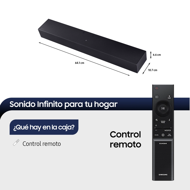 B-Series Soundbar HW-B400F 2.0 (2025) - 2