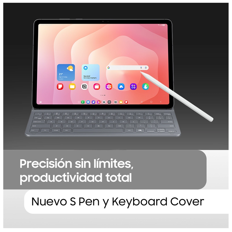 Galaxy Tab S11 Ultra Gris 512GB + Keyboard Cover + S Pen - 8