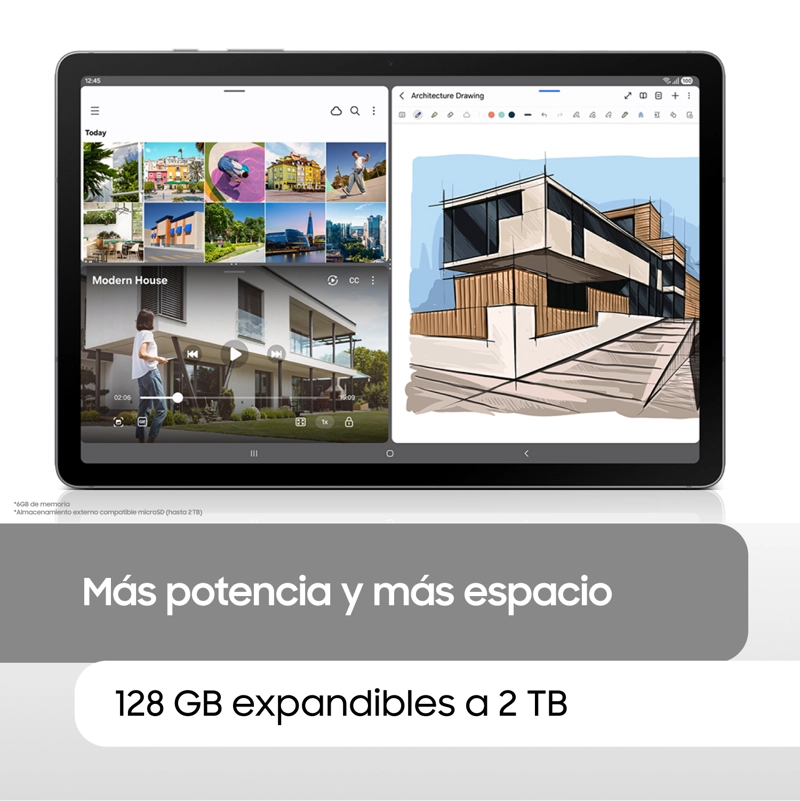 Galaxy Tab S10 Lite Rojo Coral 128GB con Cover y Spen - 7