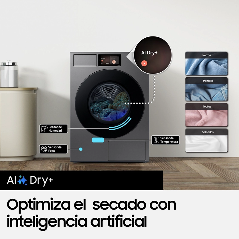 Secadora 17Kg Bespoke AI con Bomba de Calor - 11