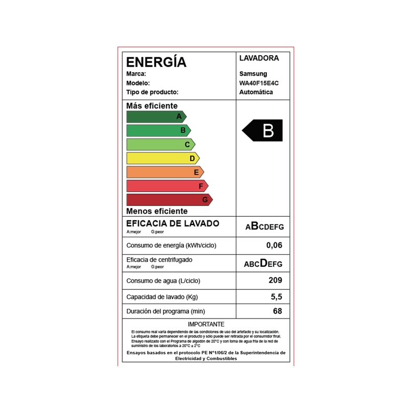 Lavadora carga superior 15Kg Eco Bubble™ Grafito 2026 - 13