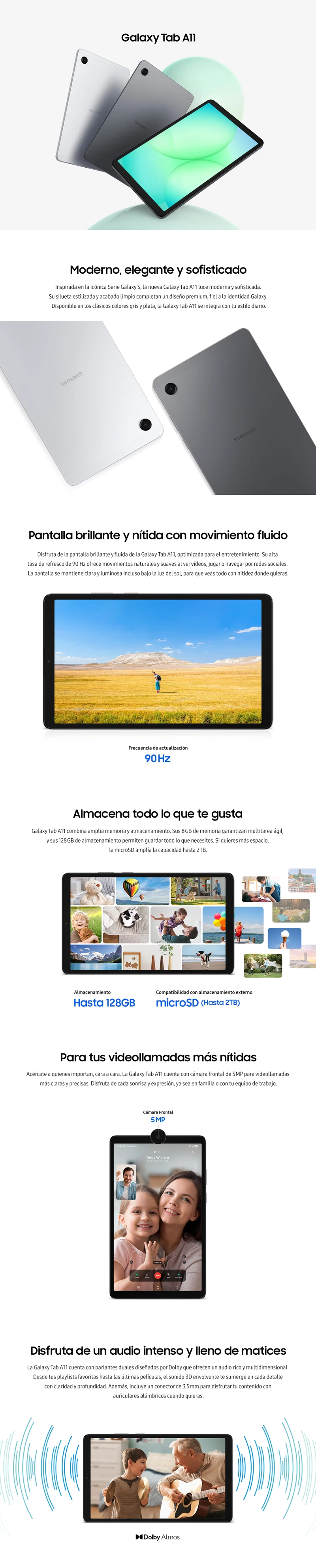 GALAXY TAB A11 GRIS 64 GB - 10