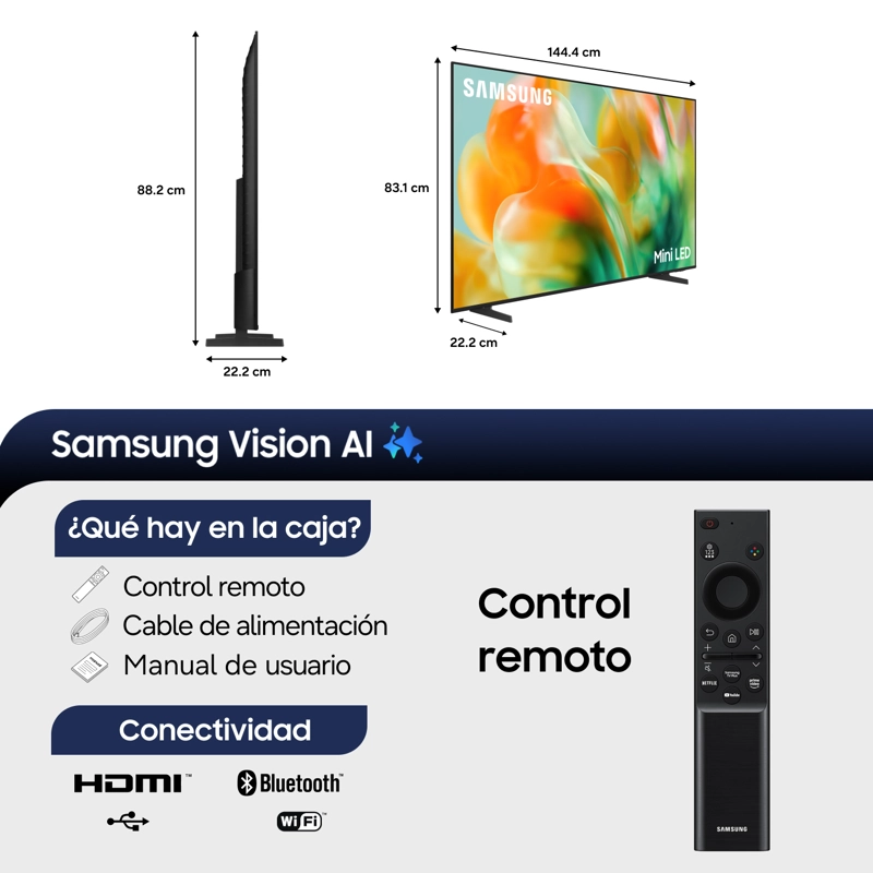 65" Mini LED M80H 4K Samsung Vision AI Smart TV (2026) - 2
