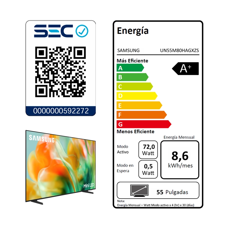55" Mini LED M80H 4K Samsung Vision AI Smart TV (2026) - 8