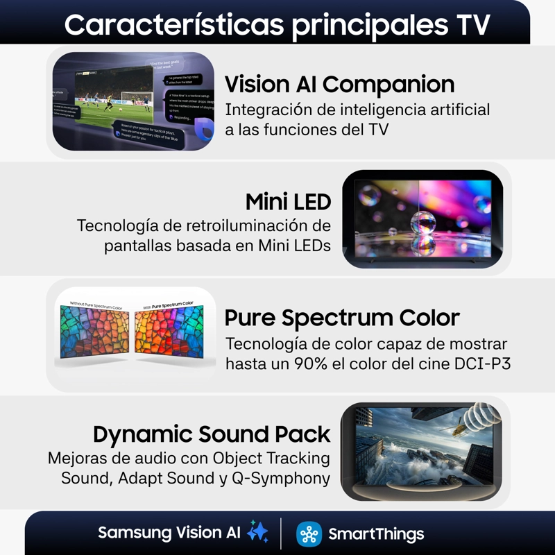 55" Mini LED M75H 4K Samsung Vision AI Smart TV (2026) - 3