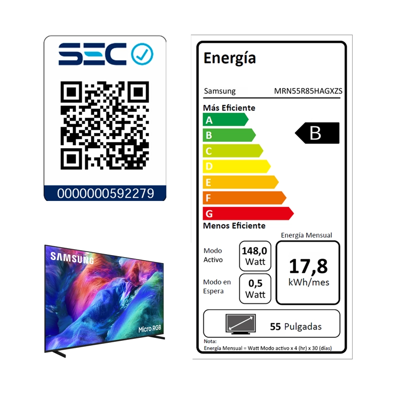 55" Micro RGB R85H 4K Vision AI Smart TV (2026) - 12