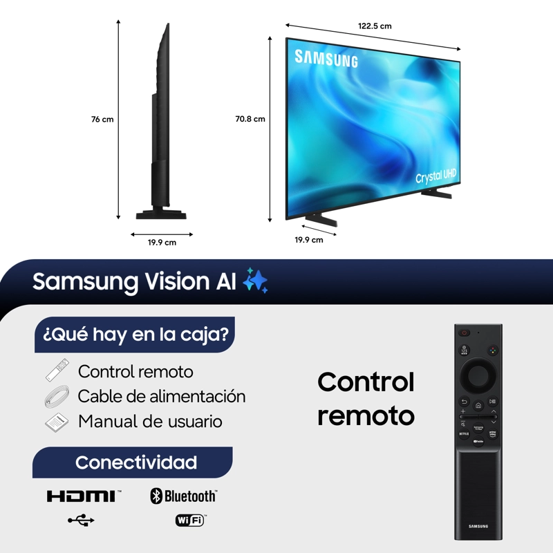 55" Crystal UHD U8000H 4K Samsung Vision AI Smart TV (2026) - 2