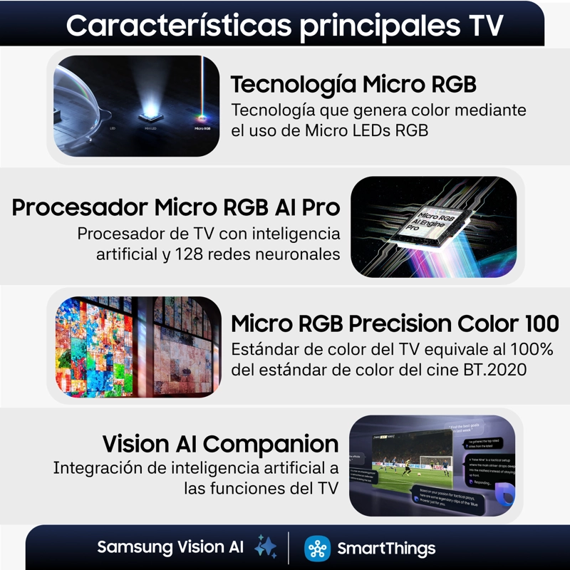 75" Micro RGB R95H 4K Vision AI Smart TV (2026) - 3