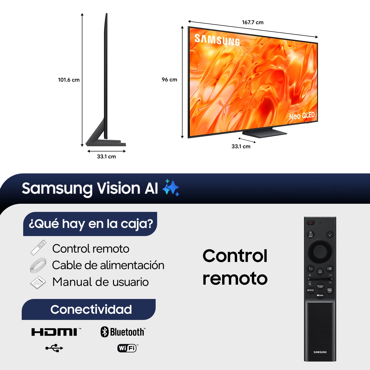 75" Neo QLED QN75H 4K Vision AI Smart TV (2026) - 2