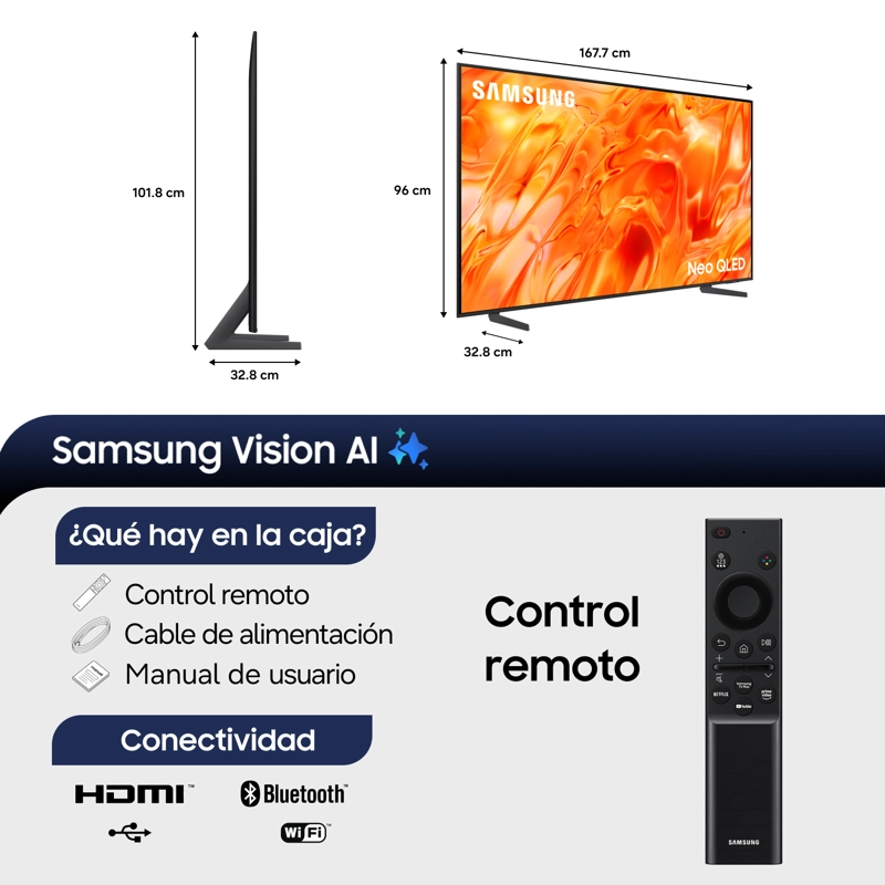 75" Neo QLED QN70H 4K Vision AI Smart TV (2026) - 2