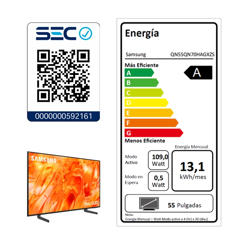 55" Neo QLED QN70H 4K Vision AI Smart TV (2026) - 10