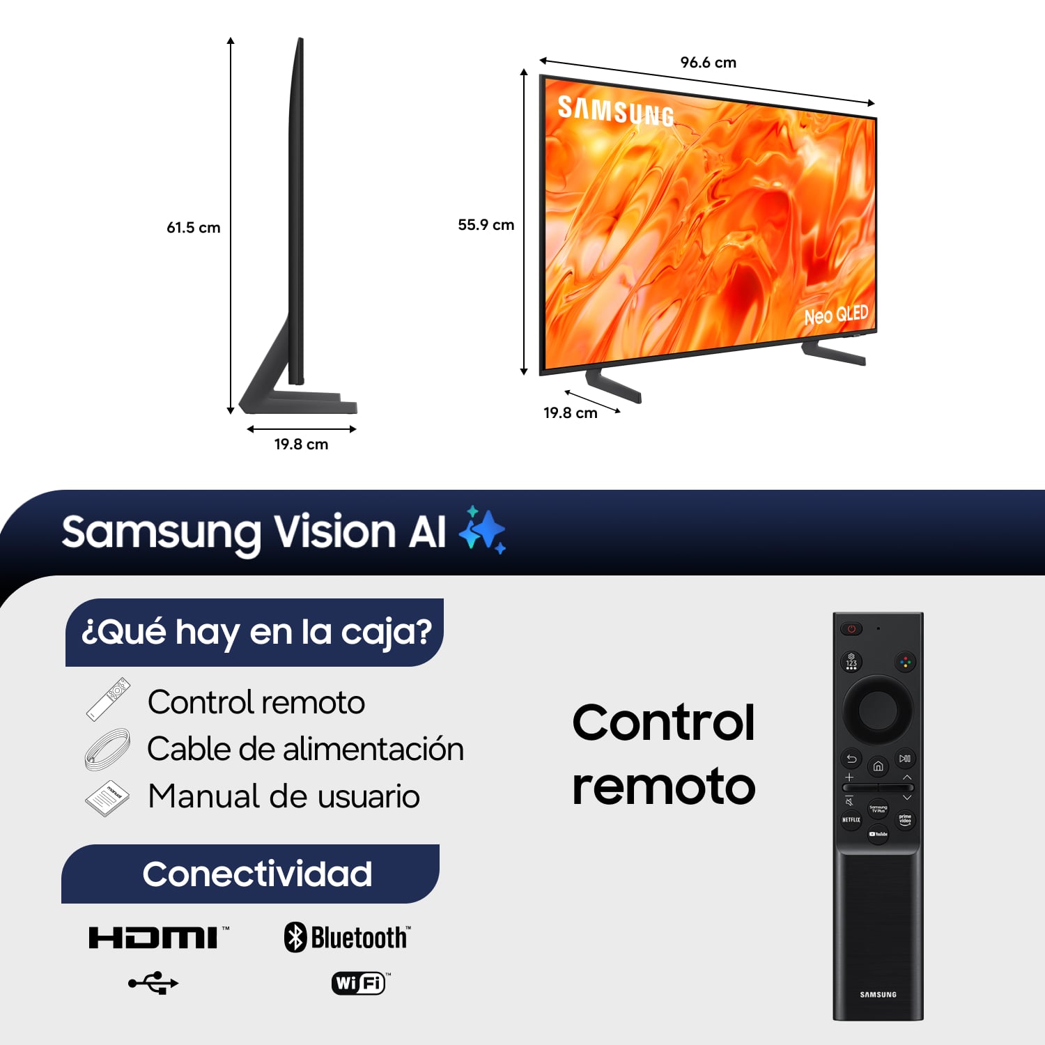 43" Neo QLED QN70H 4K Vision AI Smart TV (2026) - 2