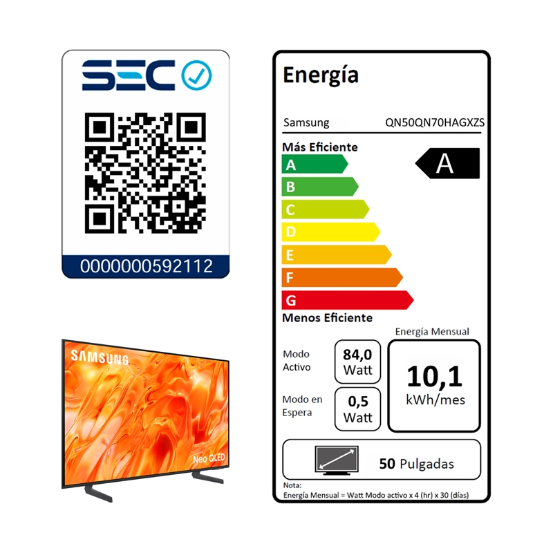 50" Neo QLED QN70H 4K Vision AI Smart TV (2026) - 9