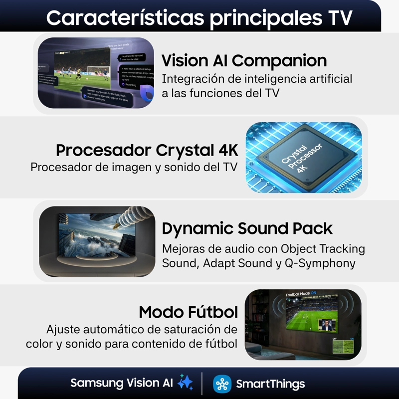 75" Crystal UHD U8000H 4K Samsung Vision AI Smart TV (2026) - 3