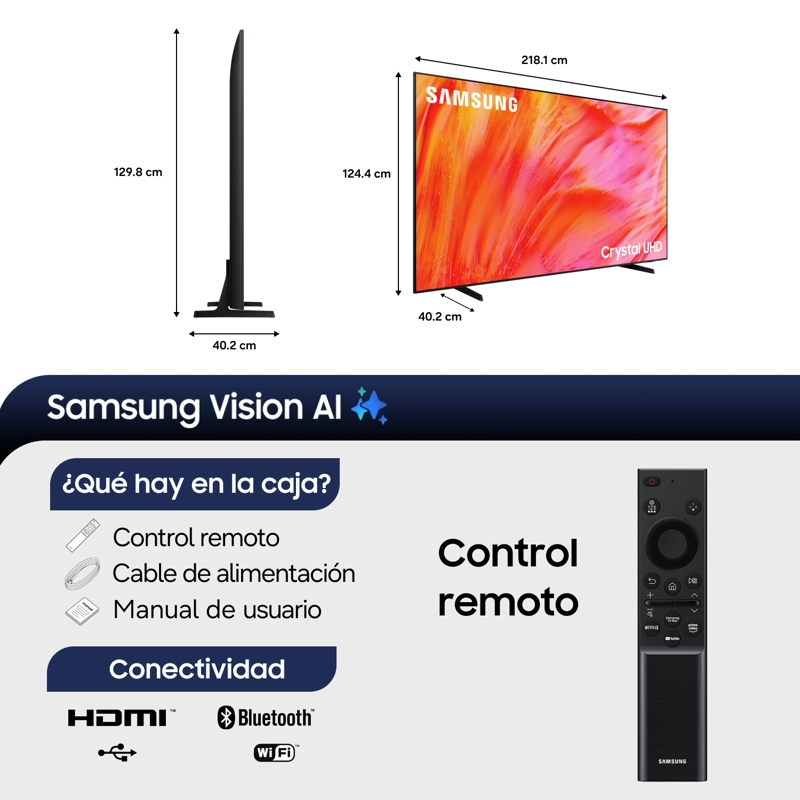 98" Crystal UHD U9500H 4K Samsung Vision AI Smart TV (2026) - 2