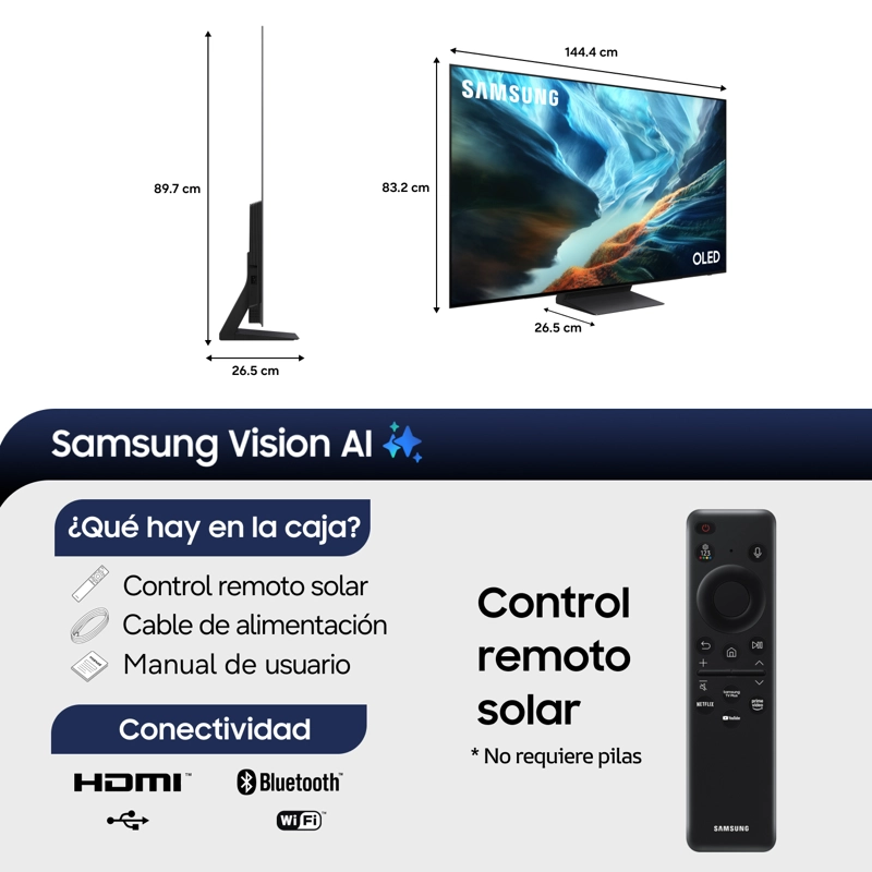 65" OLED S90H 4K Vision AI Smart TV (2026) - 2
