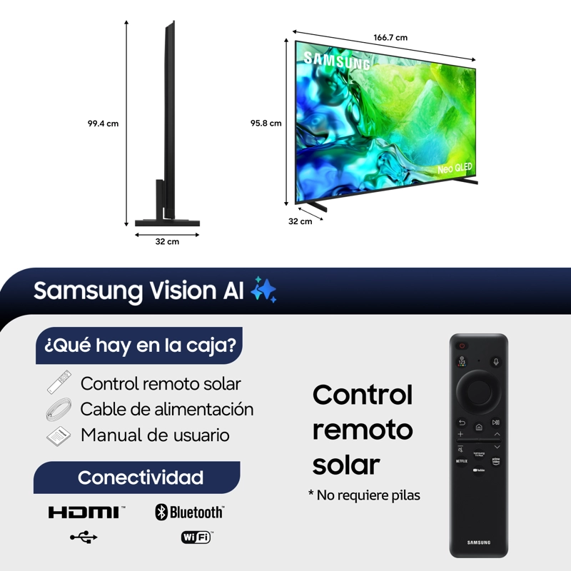 75" Neo QLED QN80H 4K Vision AI Smart TV (2026) - 2