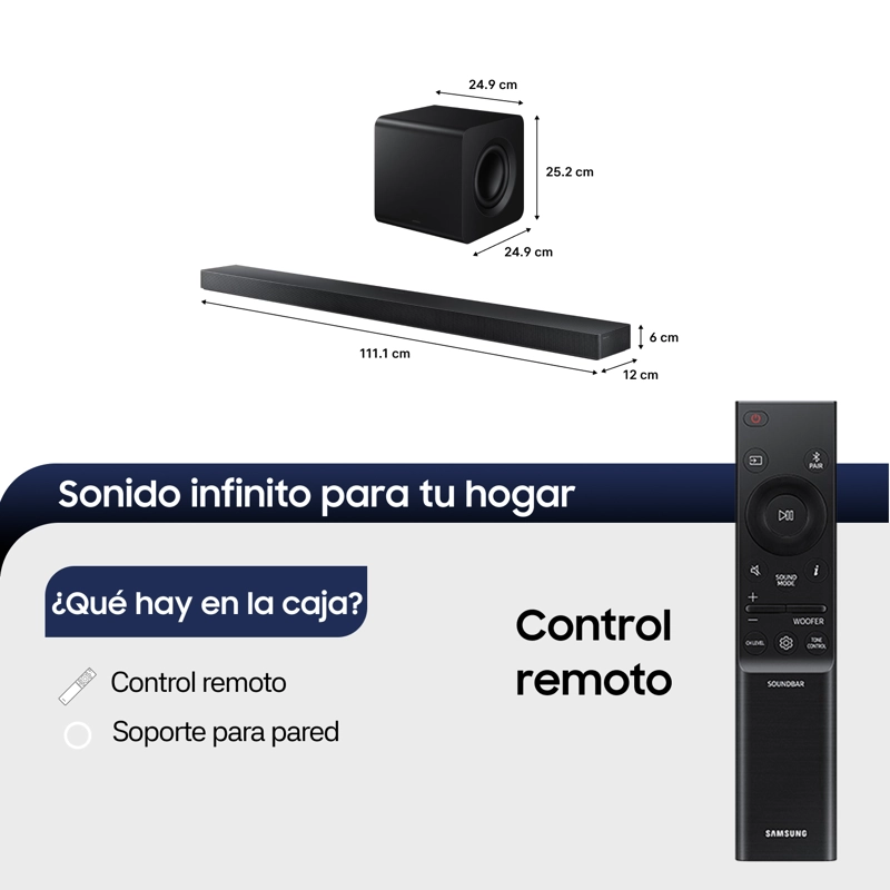 Q-Series Soundbar HW-Q800H 5.1.2 Subwoofer (2026) - 2