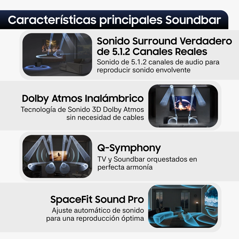 Q-Series Soundbar HW-Q800H 5.1.2 Subwoofer (2026) - 4