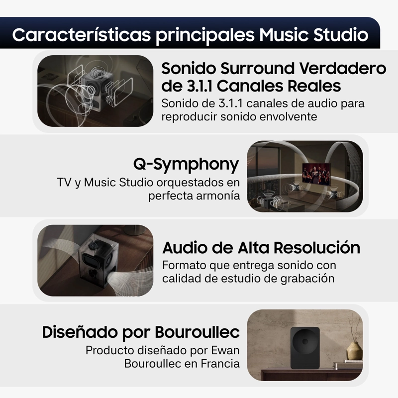 Music Studio 7 LS70H Parlante inalámbrico Wi Fi-Bluetooth (2026) - 4