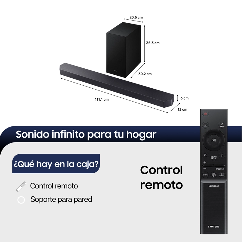 Q-Series Soundbar HW-Q600H 3.1.2 Subwoofer (2026) - 2