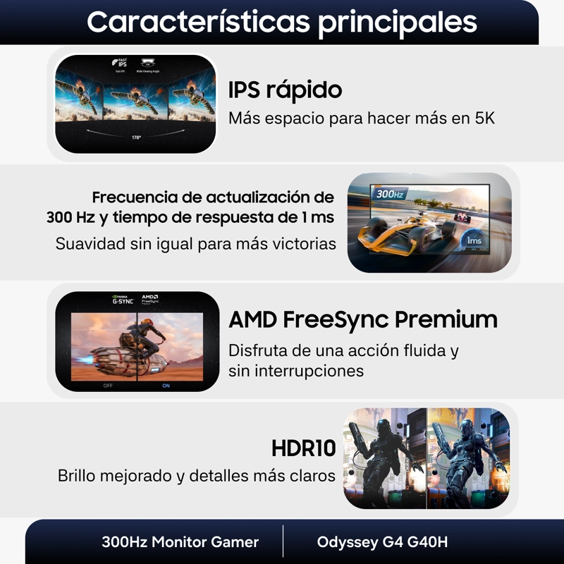 27' ODYSSEY G4 G40H FHD 300HZ MONITOR GAMER - 6