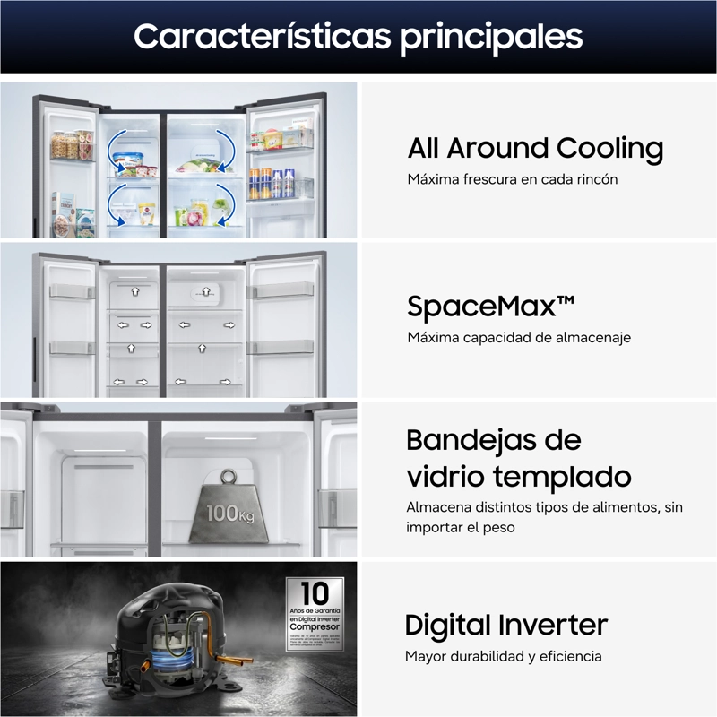 REFRIGERADOR SIDE BY SIDE 529 LITROS CON SPACEMAX™ - 5