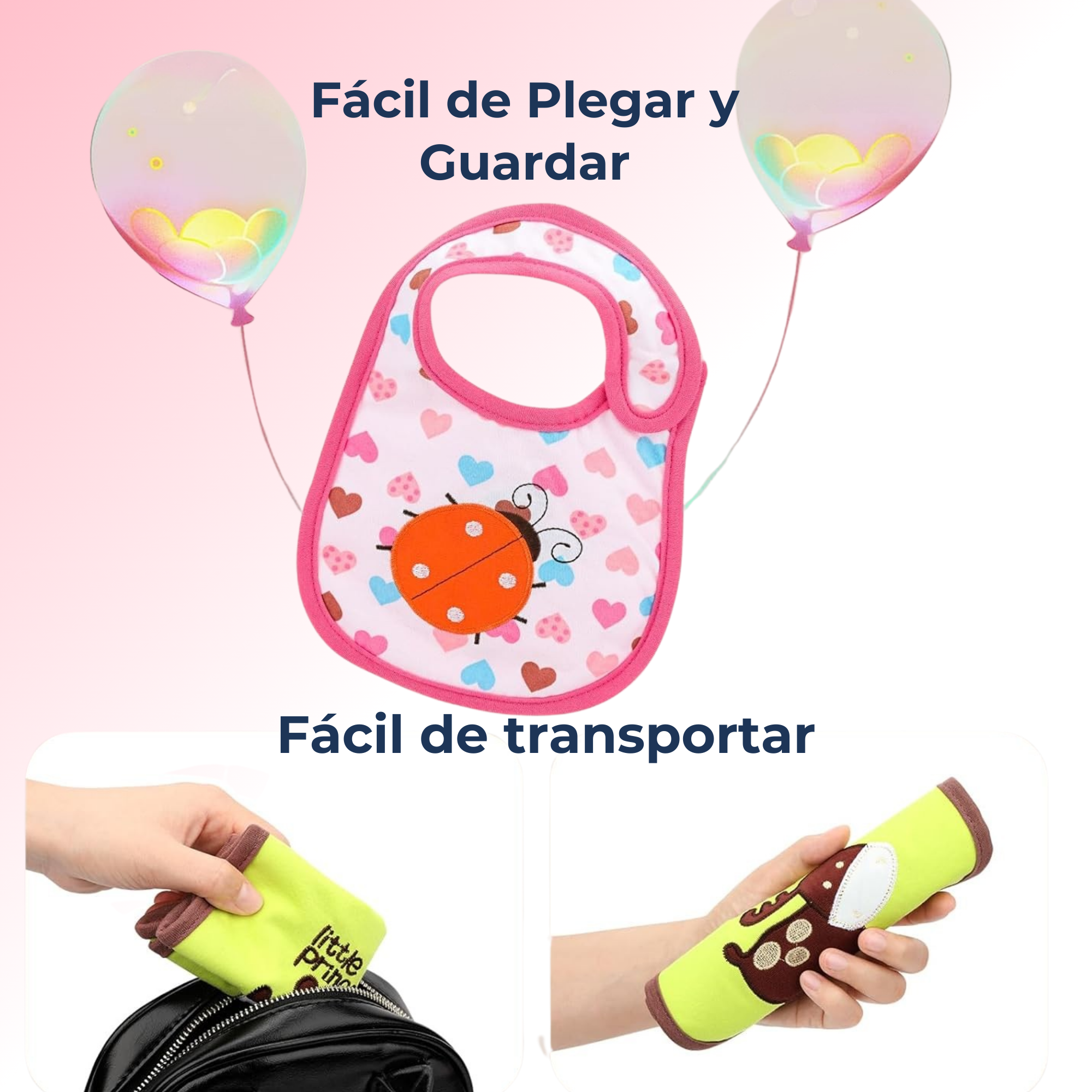 PACK X6 BABERO TEDMIMAK IMPERMEABLES REGULABLES BEBÉS JUMP KIDS NIÑO MULTICOLOR - 6