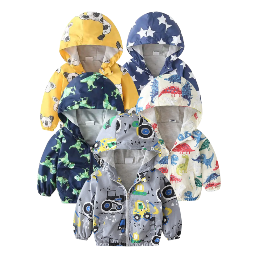 CHAQUETA CORTAVIENTO MANGA LARGA NIÑO JUMP KIDS IMPERMEABLE Y BEBÉ SURTIDO - 1