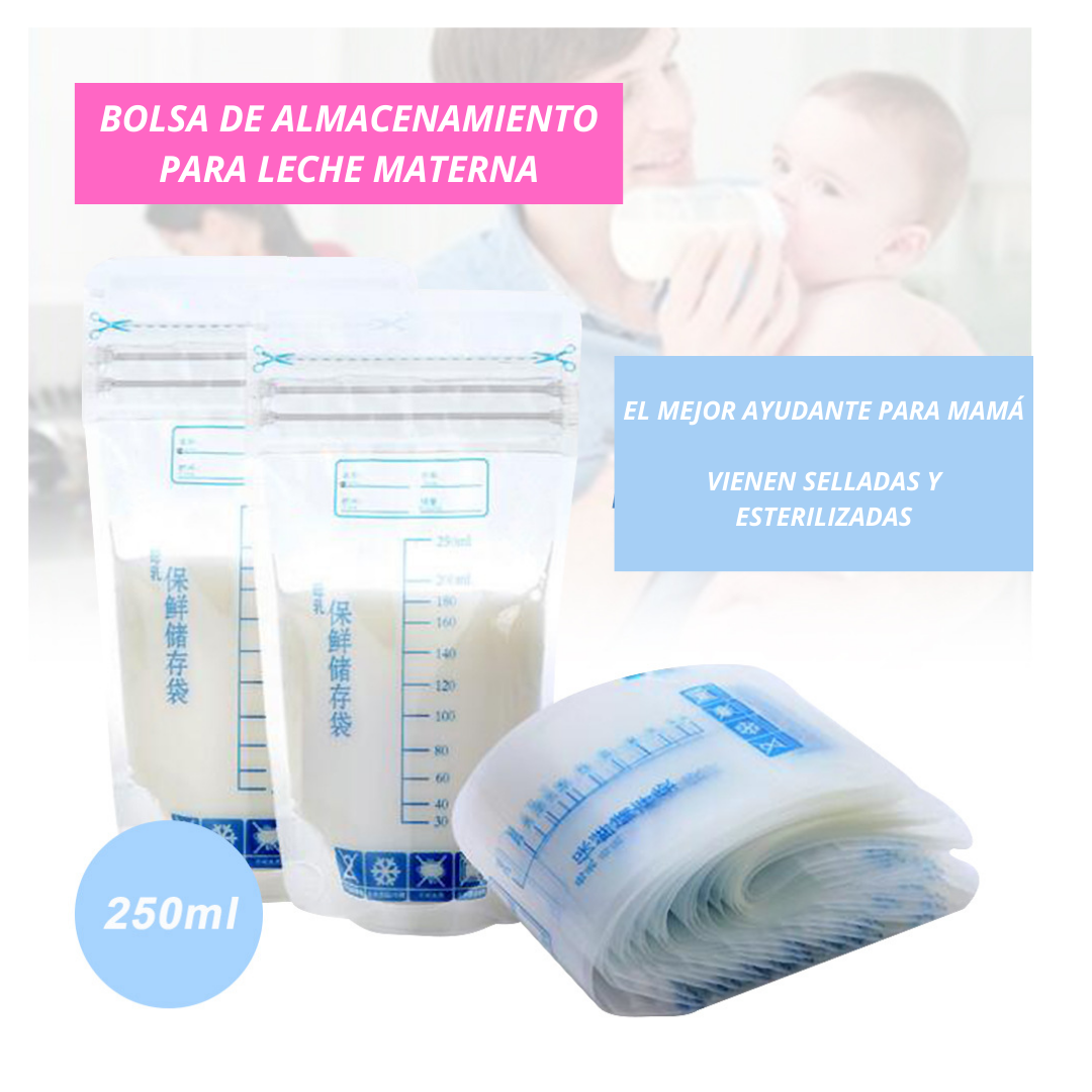 BOLSA JUMP KIDS B30 RECOLECTORA LECHE MATERNA 250 ML 30 S TRANSPARENTE - 3