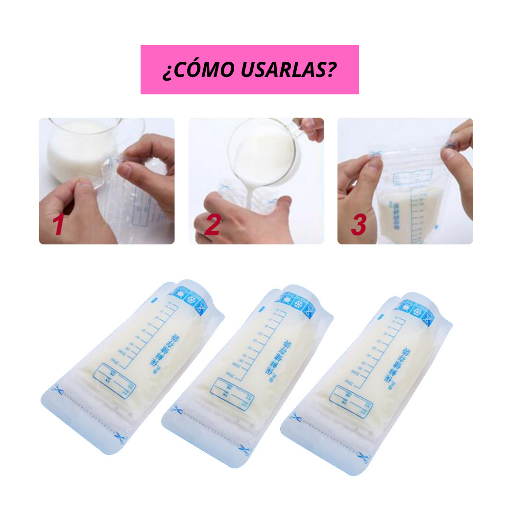 BOLSA JUMP KIDS B30 RECOLECTORA LECHE MATERNA 250 ML 30 S TRANSPARENTE - 4