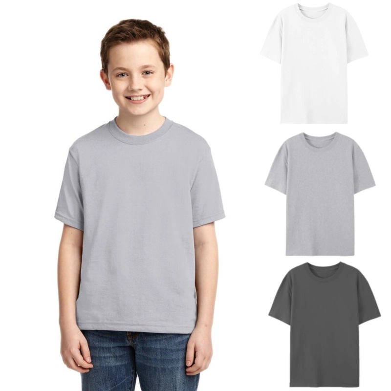 PACK 3 POLERAS CAMISETA MANGA CORTA ALGODÓN NIÑO COLORES SURTIDOS - 1