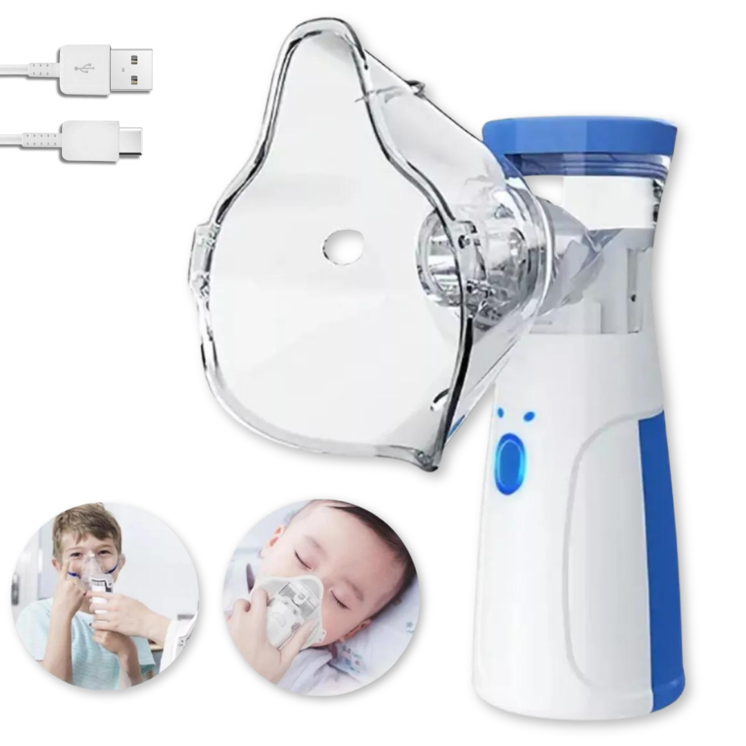 NEBULIZADOR UTILÍSIMO NL-3037 INHALADOR PORTÁTIL RECARGABLE USB NIÑO ADULTO - 1