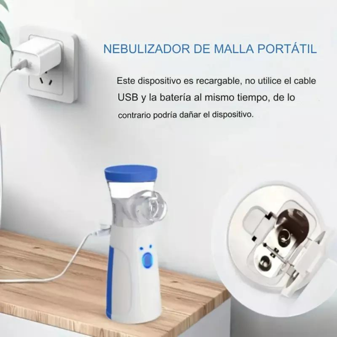 NEBULIZADOR UTILÍSIMO NL-3037 INHALADOR PORTÁTIL RECARGABLE USB NIÑO ADULTO - 5