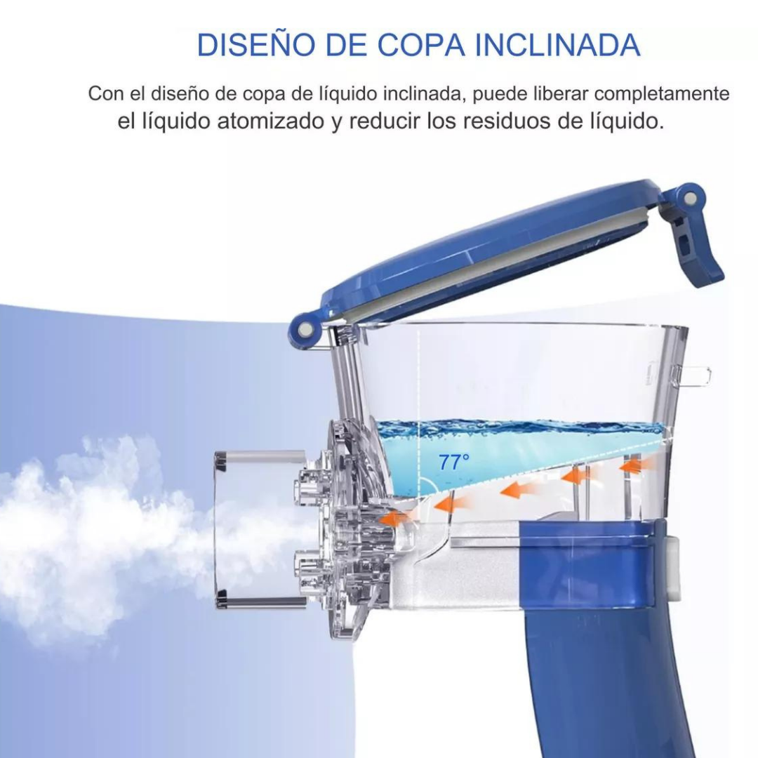 NEBULIZADOR UTILÍSIMO NL-3037 INHALADOR PORTÁTIL RECARGABLE USB NIÑO ADULTO - 7
