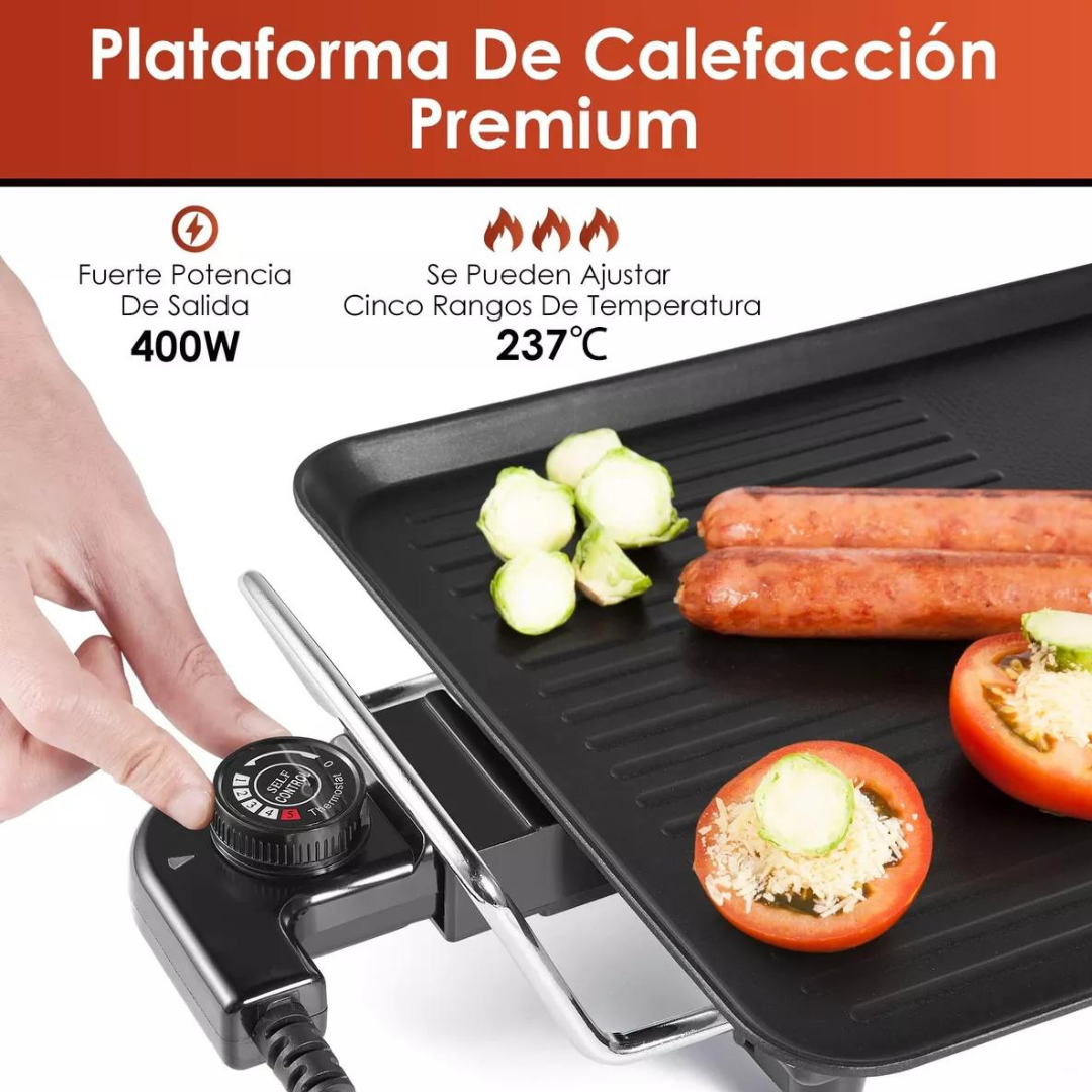 PLANCHA PARRILLERA ELÉCTRICA ANTIADHERENTE CHURRASQUERA - 7